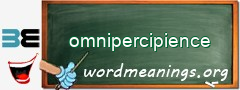 WordMeaning blackboard for omnipercipience